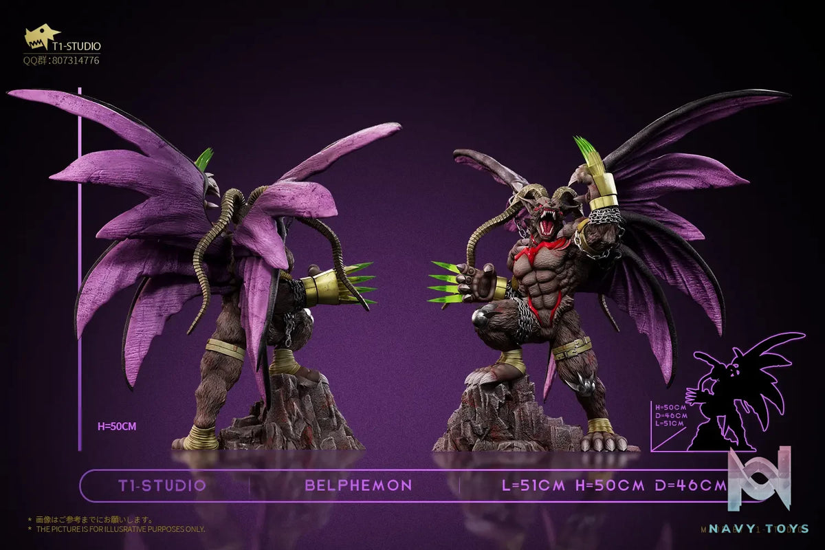 T1 Studio – Digimon The Seven Great Demon Lords Sloth Sin Belphemon Rage Mode