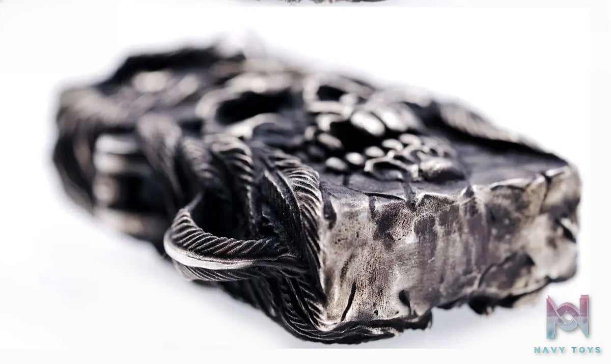 Raven Studio (silver jewelry) – “Existence” Indian Owl Skull Zippo Slim Lighter Case Original