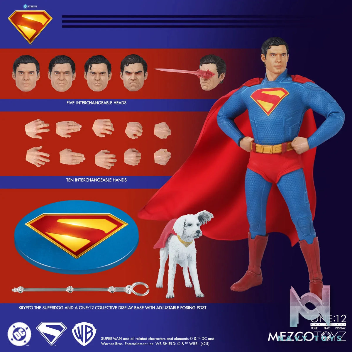 Mezco Studio – Superman (2025) One:12 Collective Superman Action Figure (Licensed)