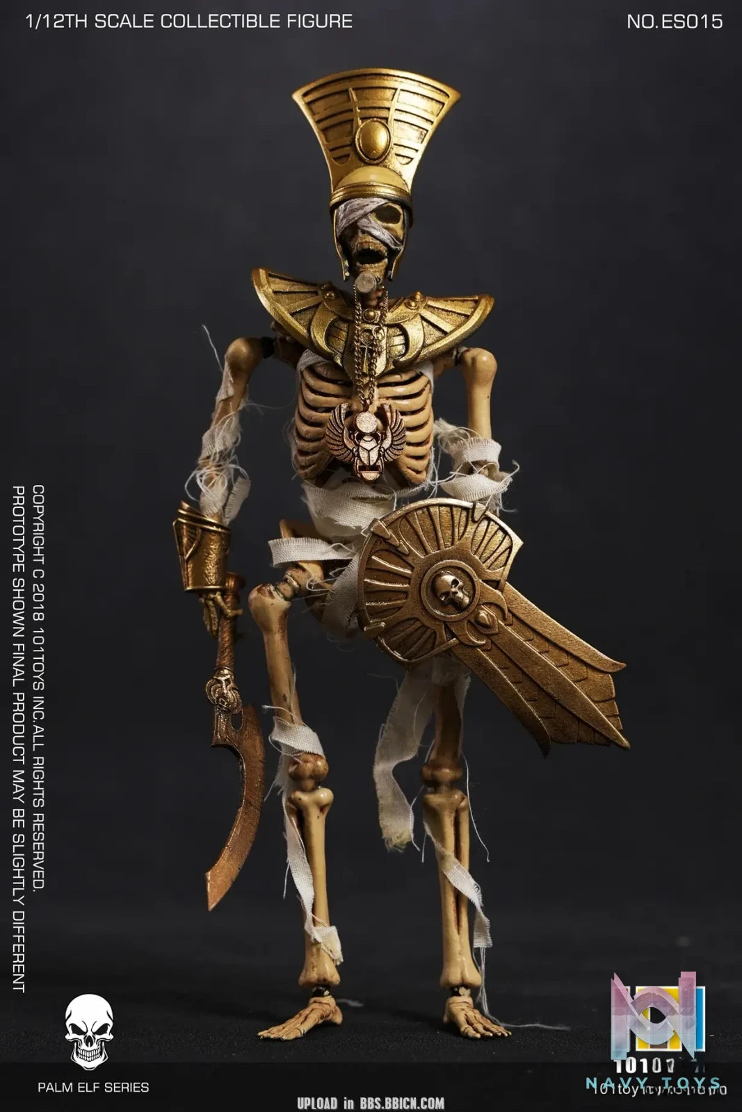 101Toys – Original PALM ELF SERIES- Skeleton Egyptian Mummy (Licensed)