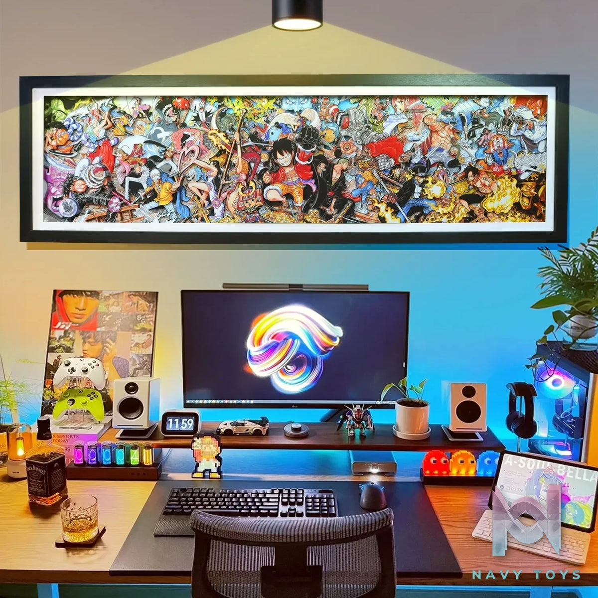 KALA HOME Studio – One Piece Multiple Characters #09 3D Decorative Painting One Piece