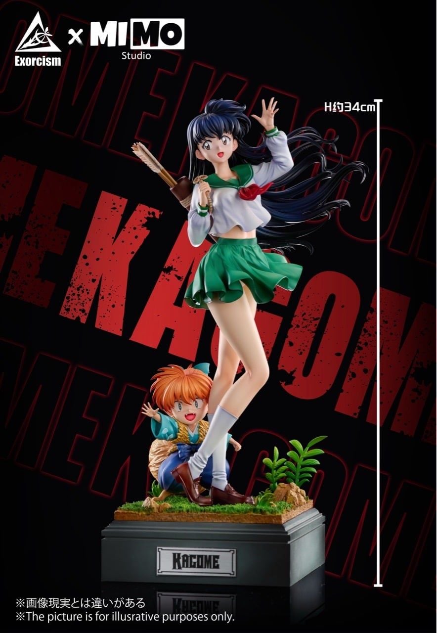 Kagome Higurashi X Shippo - Inuyasha - Exorcism Studio X MIMO Studio resin statue Navy Toys anime figure