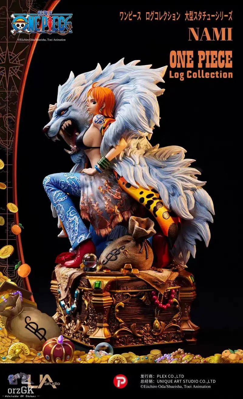 UNiQUE ART - One Piece Log Collection Large Size Statue Series Nami (Licensed) resin statue Navy Toys anime figure