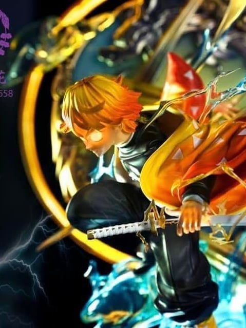 Agatsuma Zenitsu - Kimetsu no Yaiba - Wisteria Studio resin statue wisteria Studio anime figure