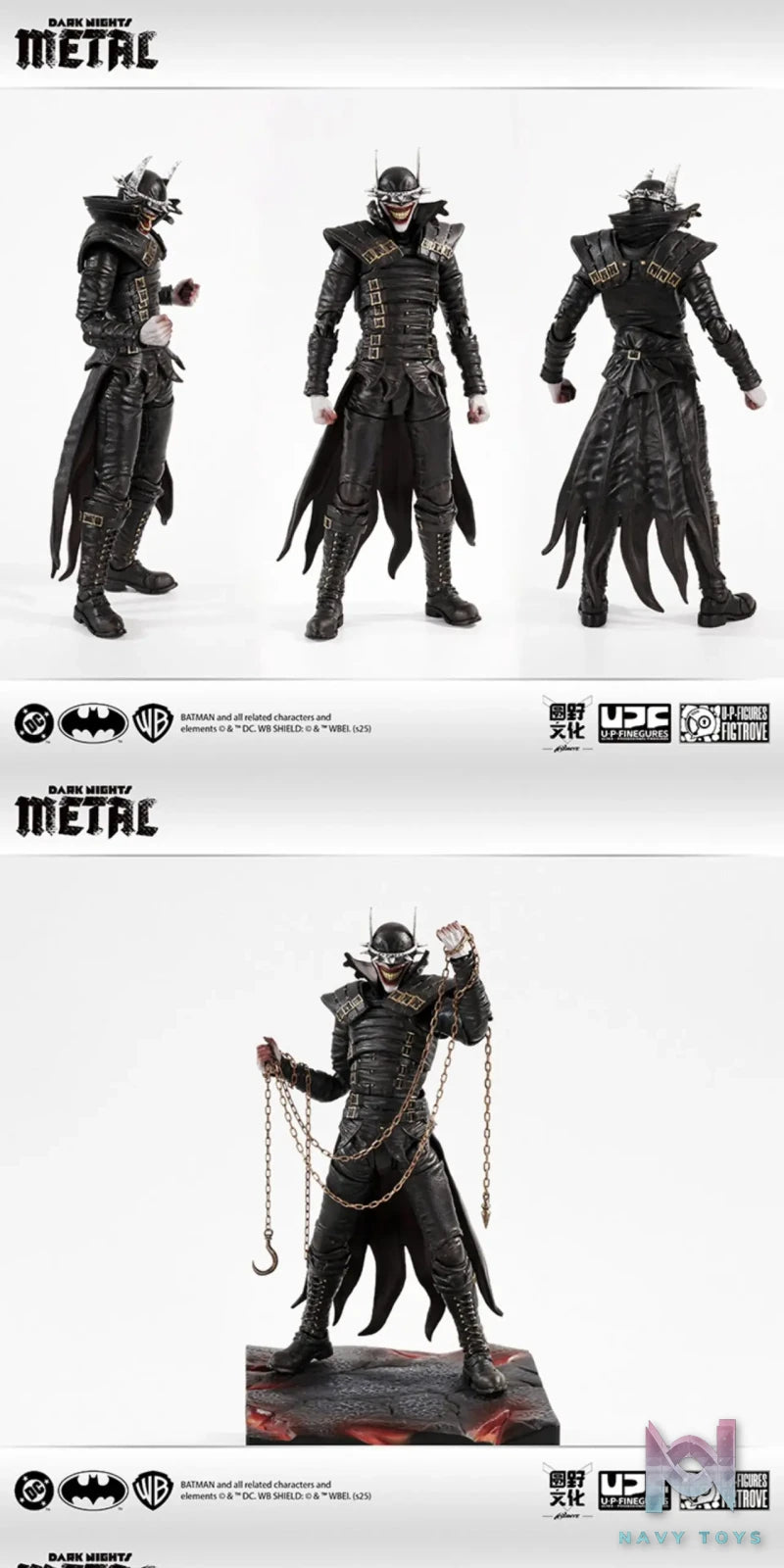 ROUND FIELD X U-P-Finegures – Dark Night The Batman Who Laughs action figure (Licensed)