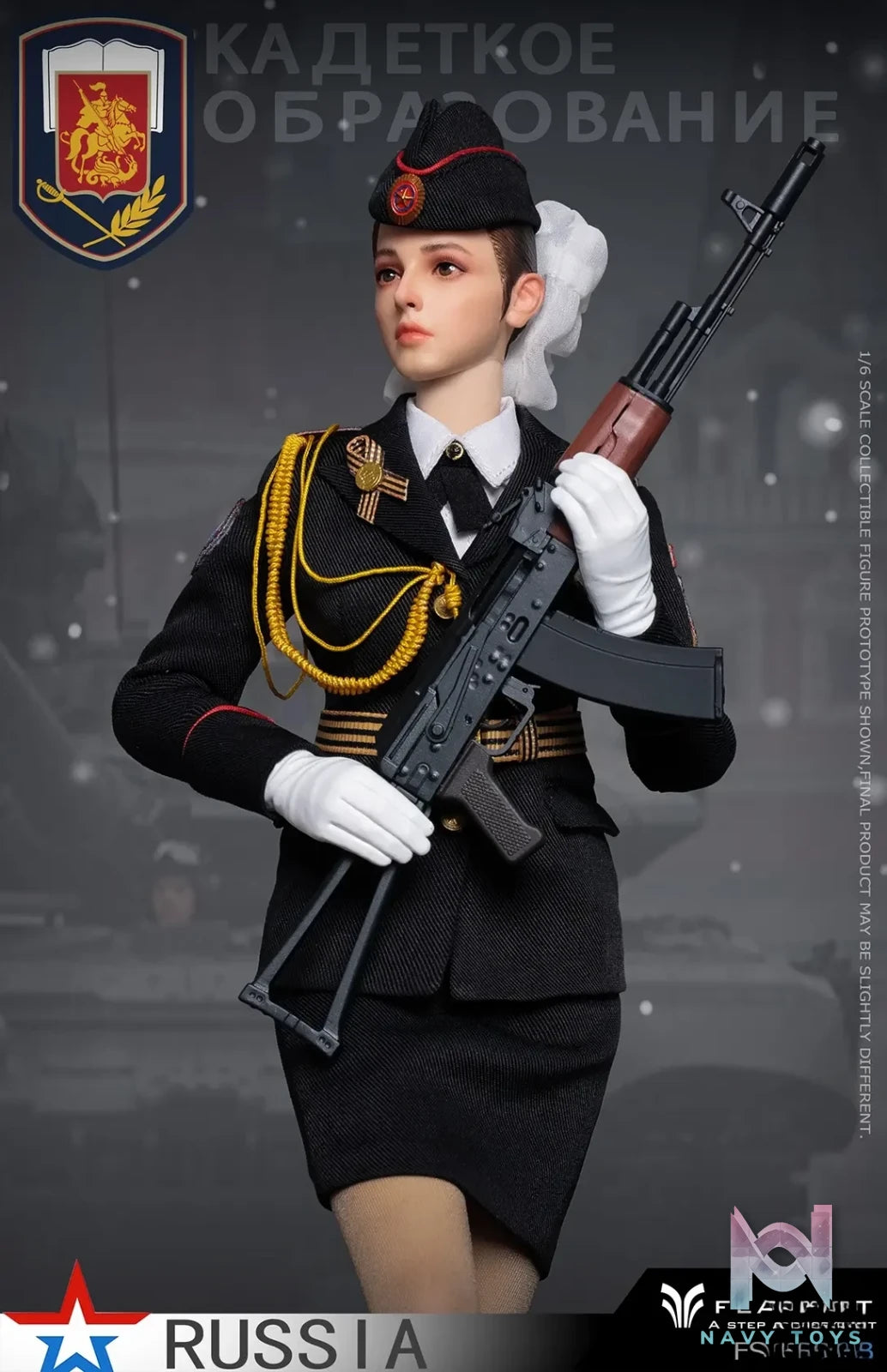 FLAGSET – Original 1/6 Russian Female Soldiers Ministry of Internal Affairs FS-73054A & Ninth Women’s Military Academy FS-73054B & Aerospace Defense Forces FS-73054C (Licensed)