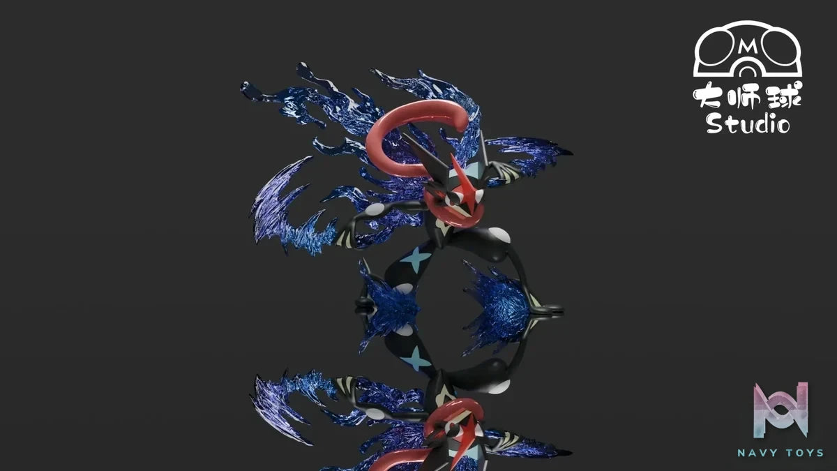 Chao Ji Qiu Studio - Pokémon Battle Bond Greninja resin statue Navy Toys anime figure