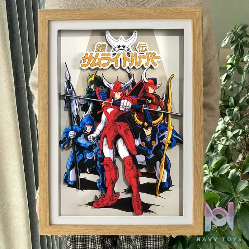 KALA HOME Studio – Ronin Warriors Multiple Characters 3D Decorative Painting Ronin Warriors