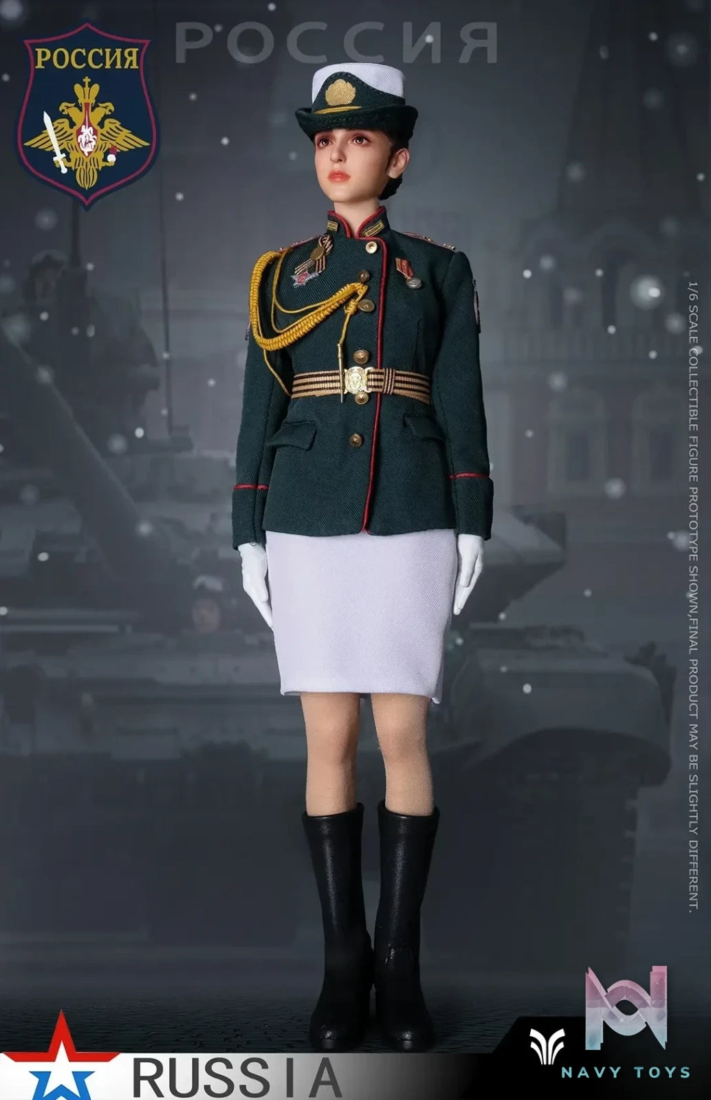 FLAGSET – Original 1/6 Russian Female Soldiers Ministry of Internal Affairs FS-73054A & Ninth Women’s Military Academy FS-73054B & Aerospace Defense Forces FS-73054C (Licensed)