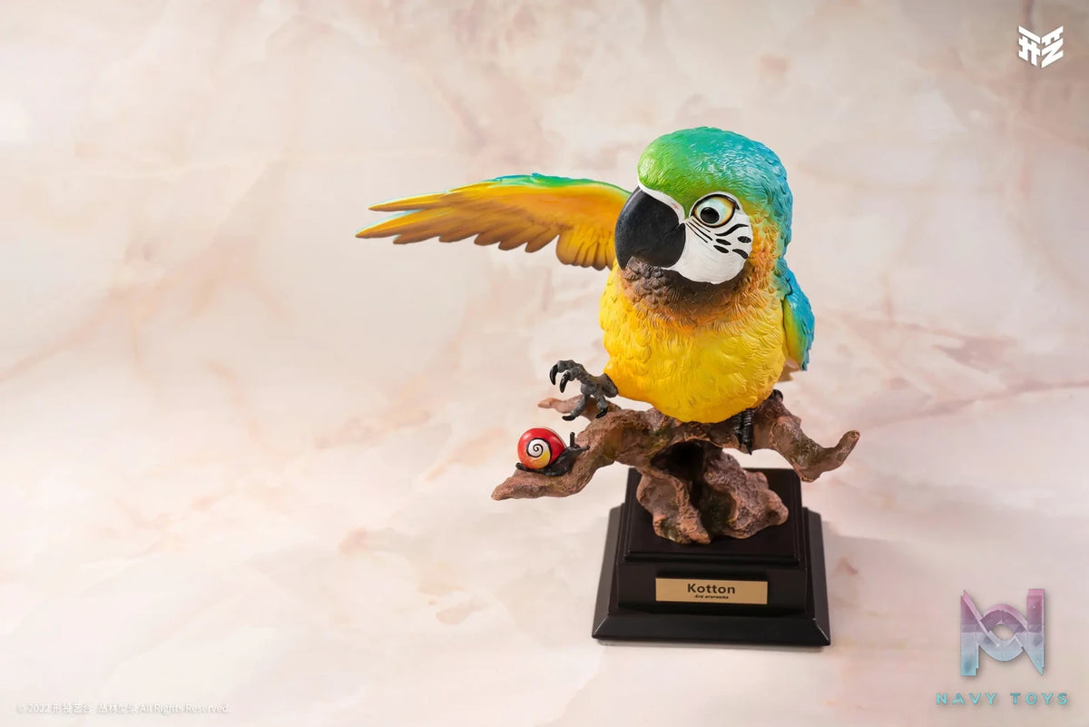Xing Tou Yi He Studio – Jungle Catalog 001 Ara ararauna Blue-and-yellow Macaw Kotton (Licensed)