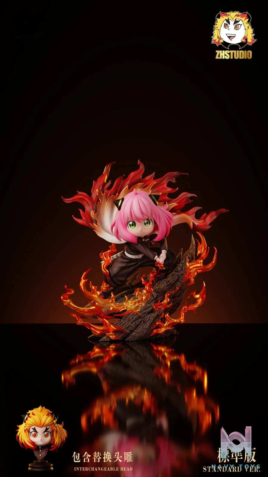 ZH Studio – Anya Cosplay Demon Slayer Kyojuro Rengoku Spy x Family