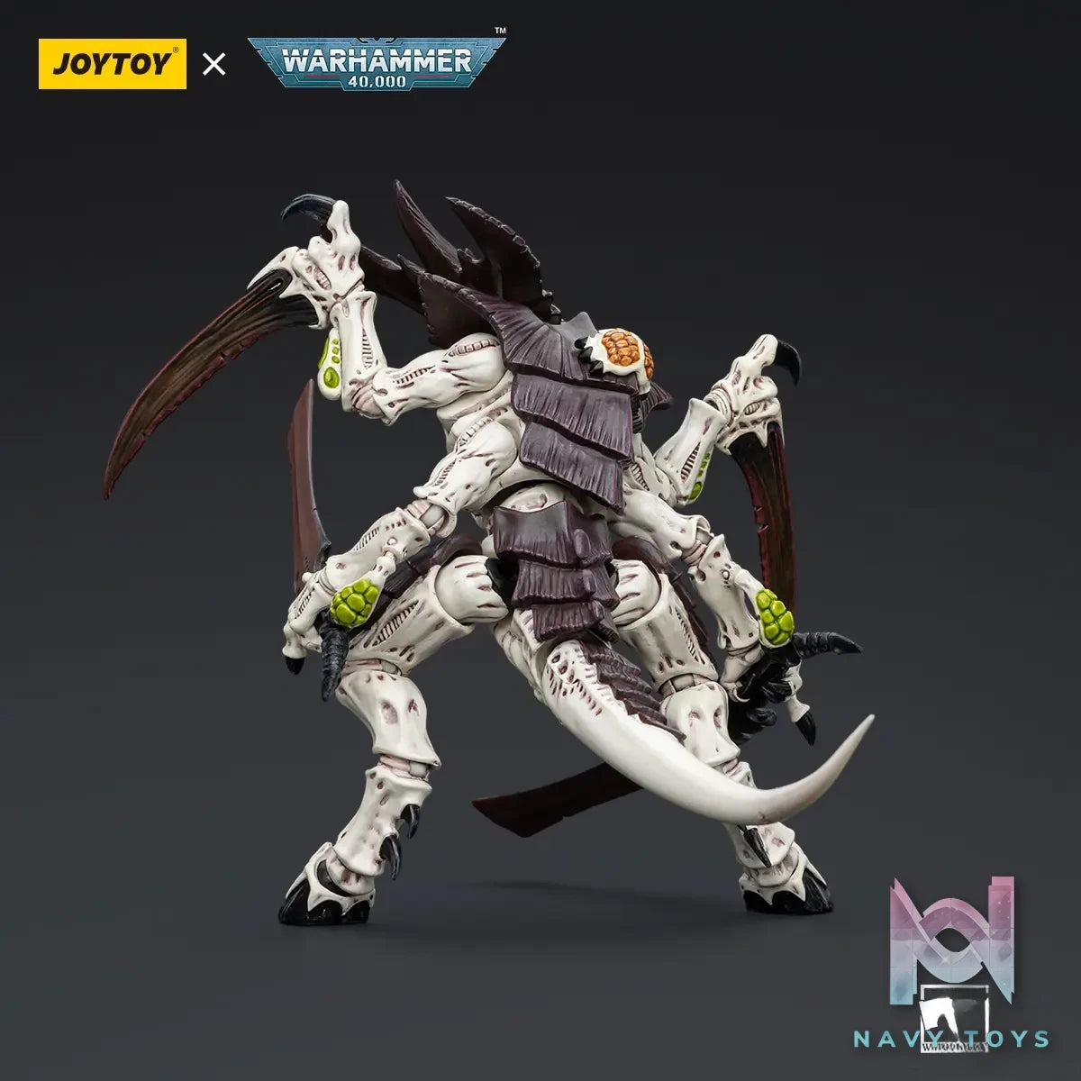 JOYTOY Studio – Warhammer 40,000 Tyranids Hive Fleet Leviathan Tyranid Warrior with Boneswords 2 JT8766 (Licensed)