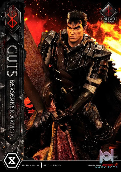 Ultimate Premium Masterline Berserk Guts, Berserker Armor Unleash Edition UPMBR-17 UPMBR-17DX(Licensed) - Prime 1 Studio resin statue Navy Toys anime figure