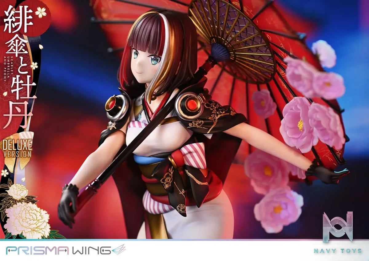 Prime 1 Studio & PRISMA WING Collection – fuzichoco original Illustration Scarlet Umbrella and Peony 1/7 Scale Pre-Painted Figure PWFZCC-01P PWFZCC-01PDX (Licensed)