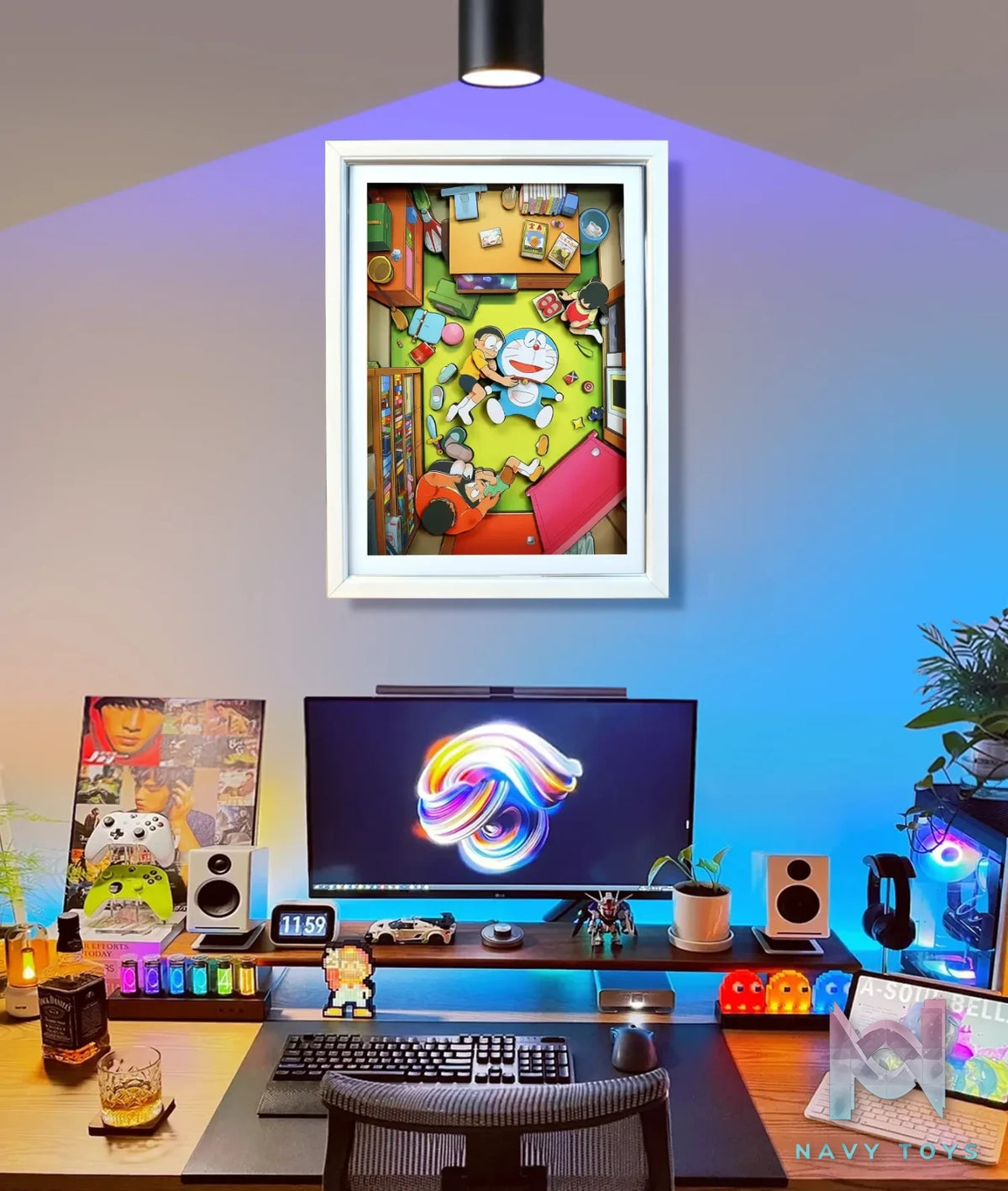 KALA HOME Studio – Doraemon Multiple Characters #04 3D Decorative Painting Doraemon