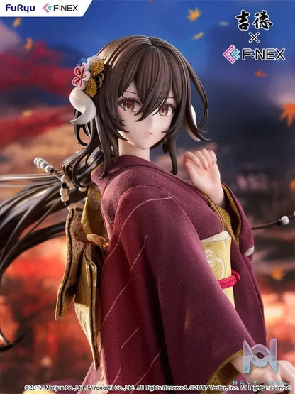 FURYU – Yoshitoku x F:NEX Mikasa blue flower komachi ver -Japanese Doll- 1/4 Scale Figure (Licensed)