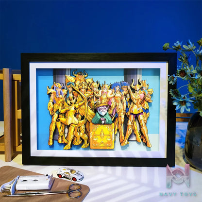 Yu Zhi Jiang Studio – Saint Seiya Multiple Characters 3D Decorative Painting Series #4 Saint Seiya