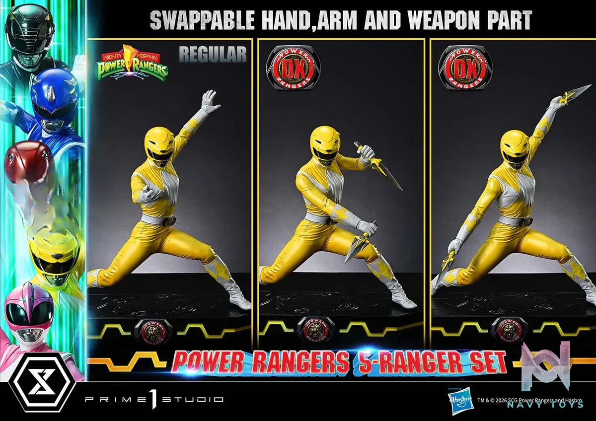 Prime 1 Studio – Premium Masterline Mighty Morphin Power Rangers Power Rangers 5-Ranger Set PMPWR-01 PMPWR-01DX PMPWR-01DXS (Licensed)