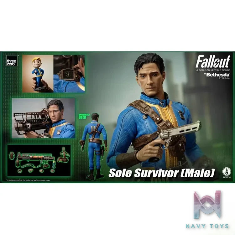 Threezero Studio – Original Fallout Series Sole Survivor Male 3Z05410W0 (Licensed)