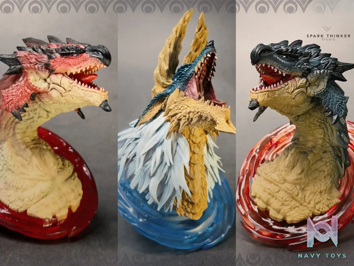 Spark Thinker Studio – Monster Hunter Small Scale Head Statue #1