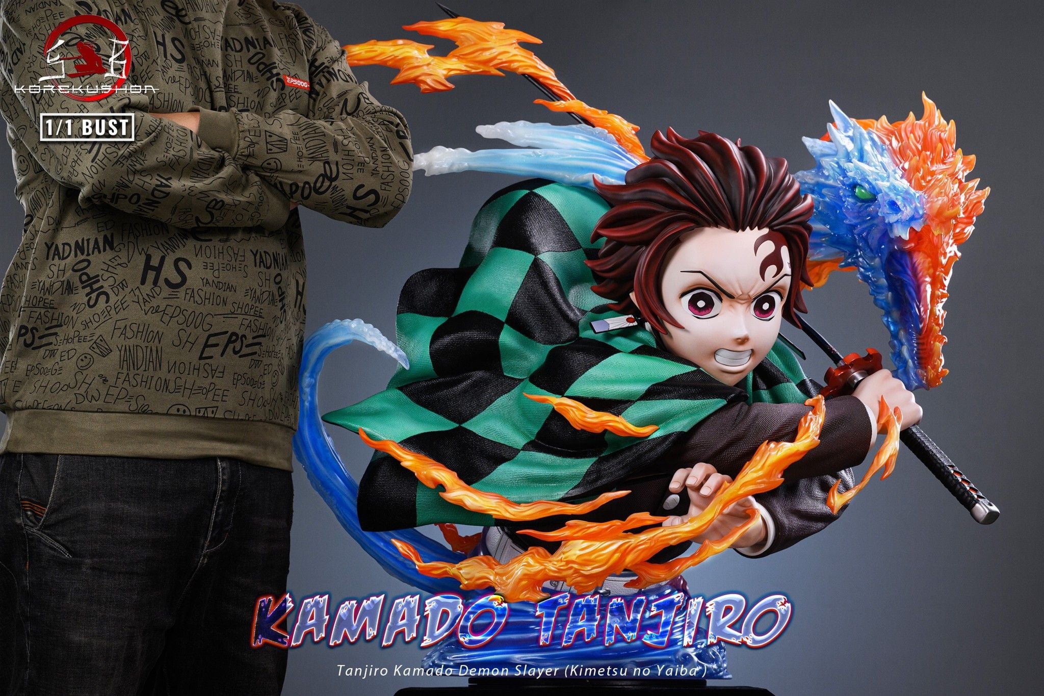 Tanjiro Life Scale Bust - Kimetsu No Yaiba - Korekushon resin statue korekushon Studio anime figure
