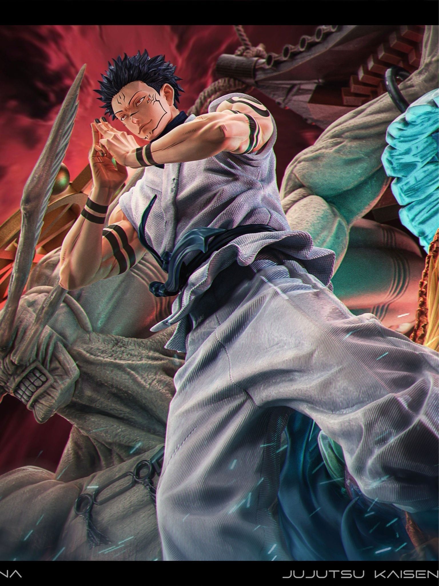 Sukuna - Jujutsu Kaisen - ZanyJoke Studio & Temple Studio resin statue ZanyJoke Studio & Temple Studio anime figure