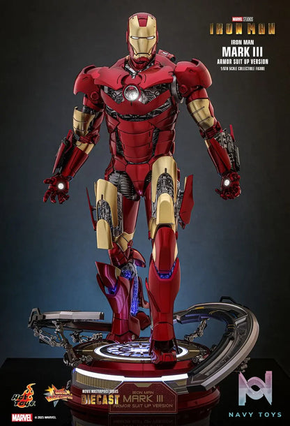 Hottoys – Iron Man Mark III (Armor Suit Up Version) 1/6th scale Collectible Figure MMS825D72 (Licensed)