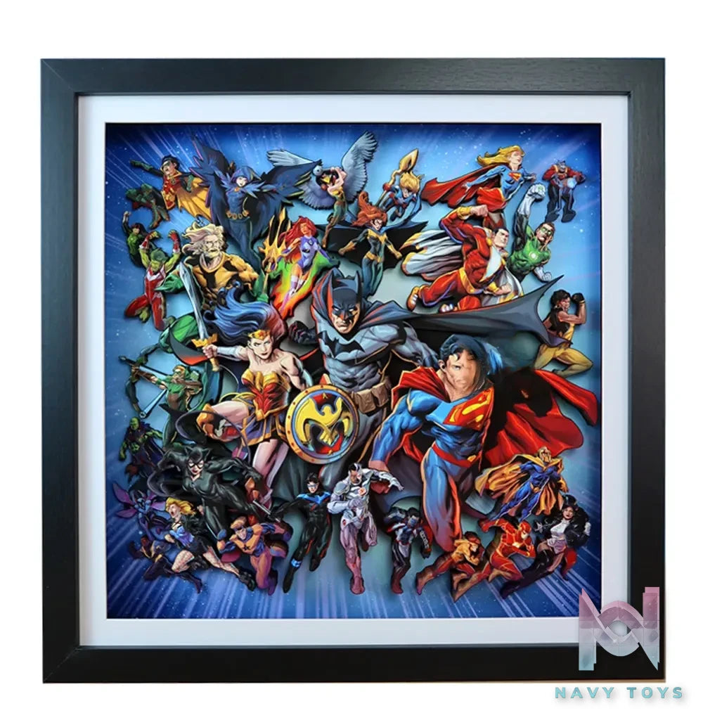 KALA HOME Studio – DC Comics Multiple Characters 3D Decorative Painting DC Comics
