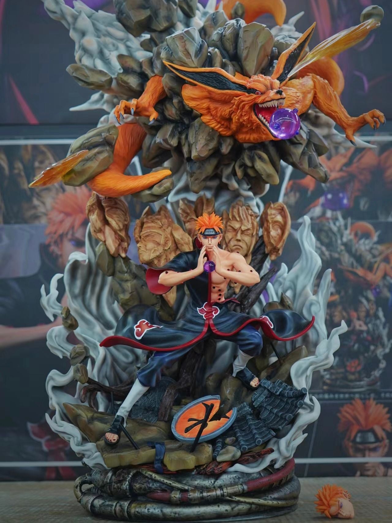 Pain Akatsuki & Kurama - Naruto - Temple Studio resin statue temple studio anime figure
