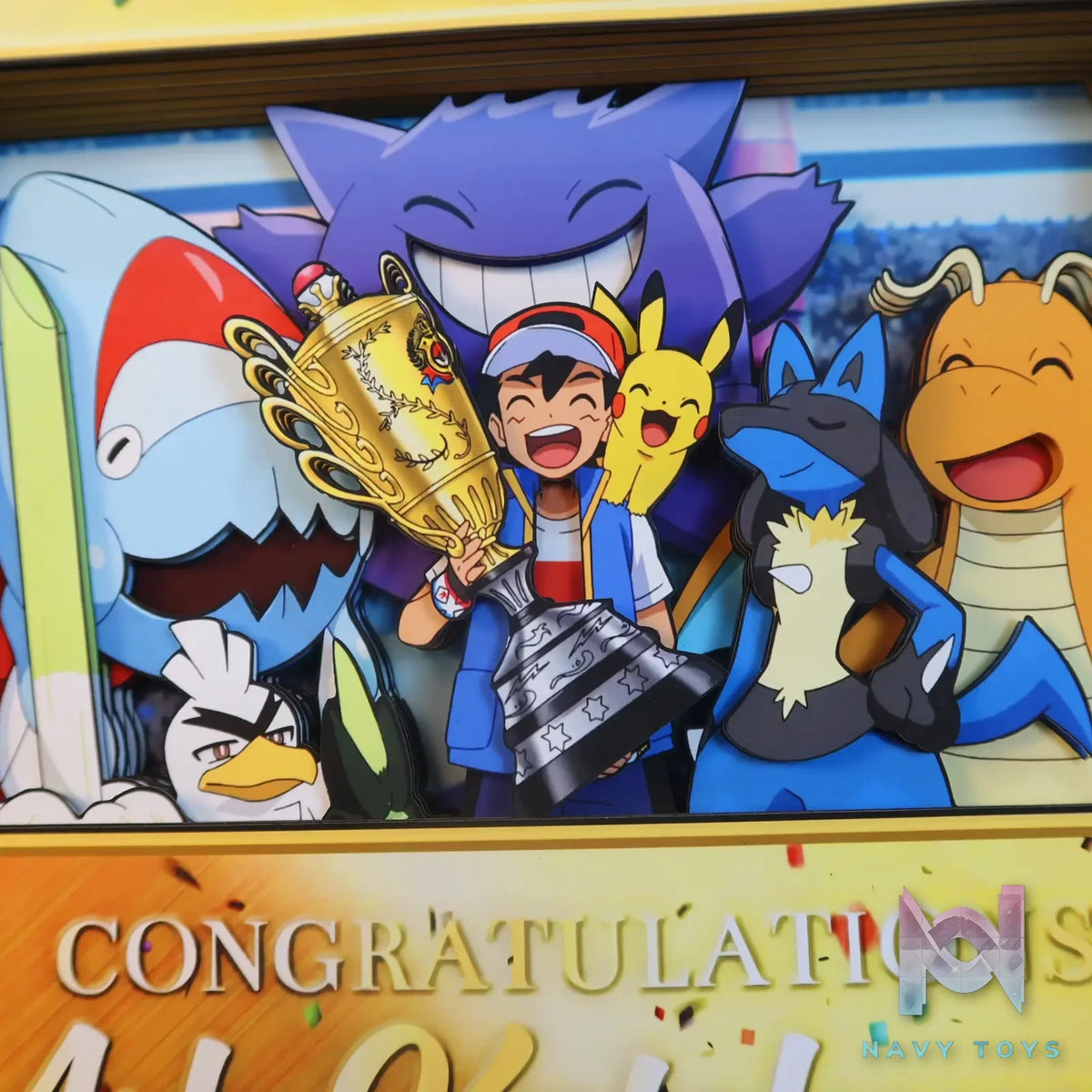 KALA HOME Studio – Congratulation Ash Ketchum! 3D Decorative Painting Pokémon
