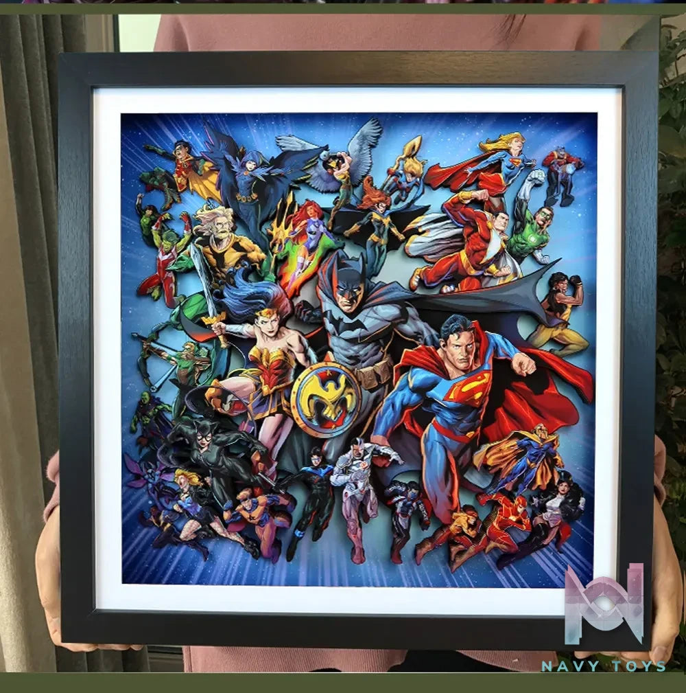 KALA HOME Studio – DC Comics Multiple Characters 3D Decorative Painting DC Comics