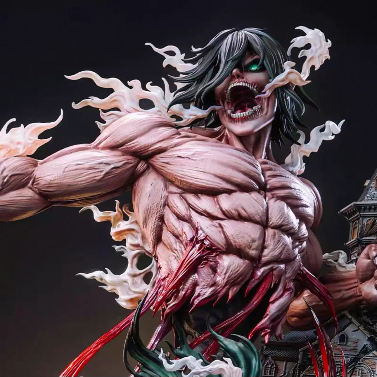 Hertz Studio - Attack on Titan 2 Eren Jaeger resin statue Navy Toys anime figure
