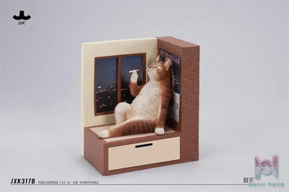 JXK – Philosopher Cat at the Windowsill JXK317-A/B/C/D (Licensed)