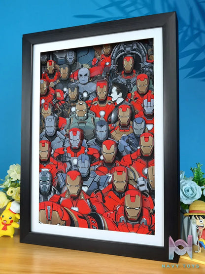KALA HOME Studio – Iron Man Mark Series #03 3D Decorative Painting Marvel