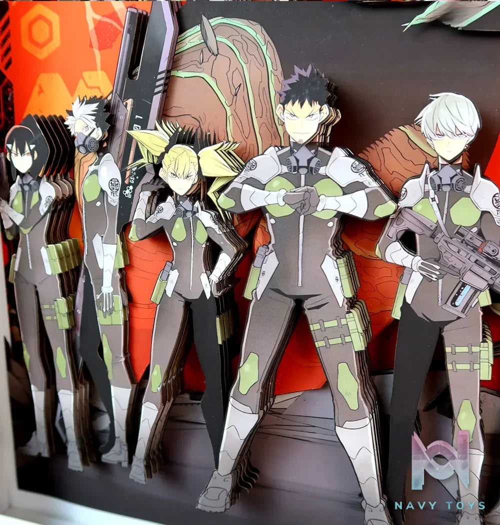 KALA HOME Studio – Kaiju No. 8 Multiple Characters 3D Decorative Painting Kaiju No.8