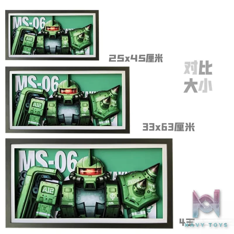 KALA HOME Studio – Zaku 3D Decorative Painting Gundam