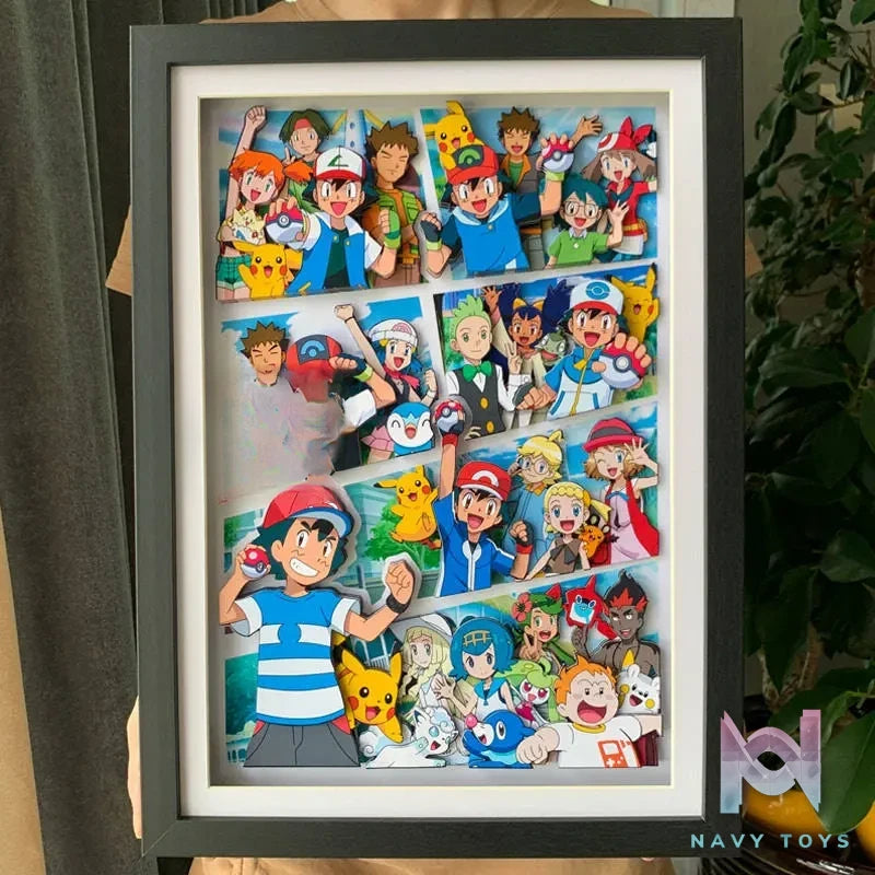 KALA HOME Studio – Pokémon Multiple Characters #05 3D Decorative Painting Pokémon