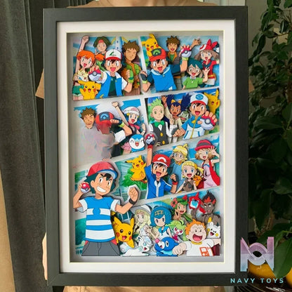 KALA HOME Studio – Pokémon Multiple Characters #05 3D Decorative Painting Pokémon