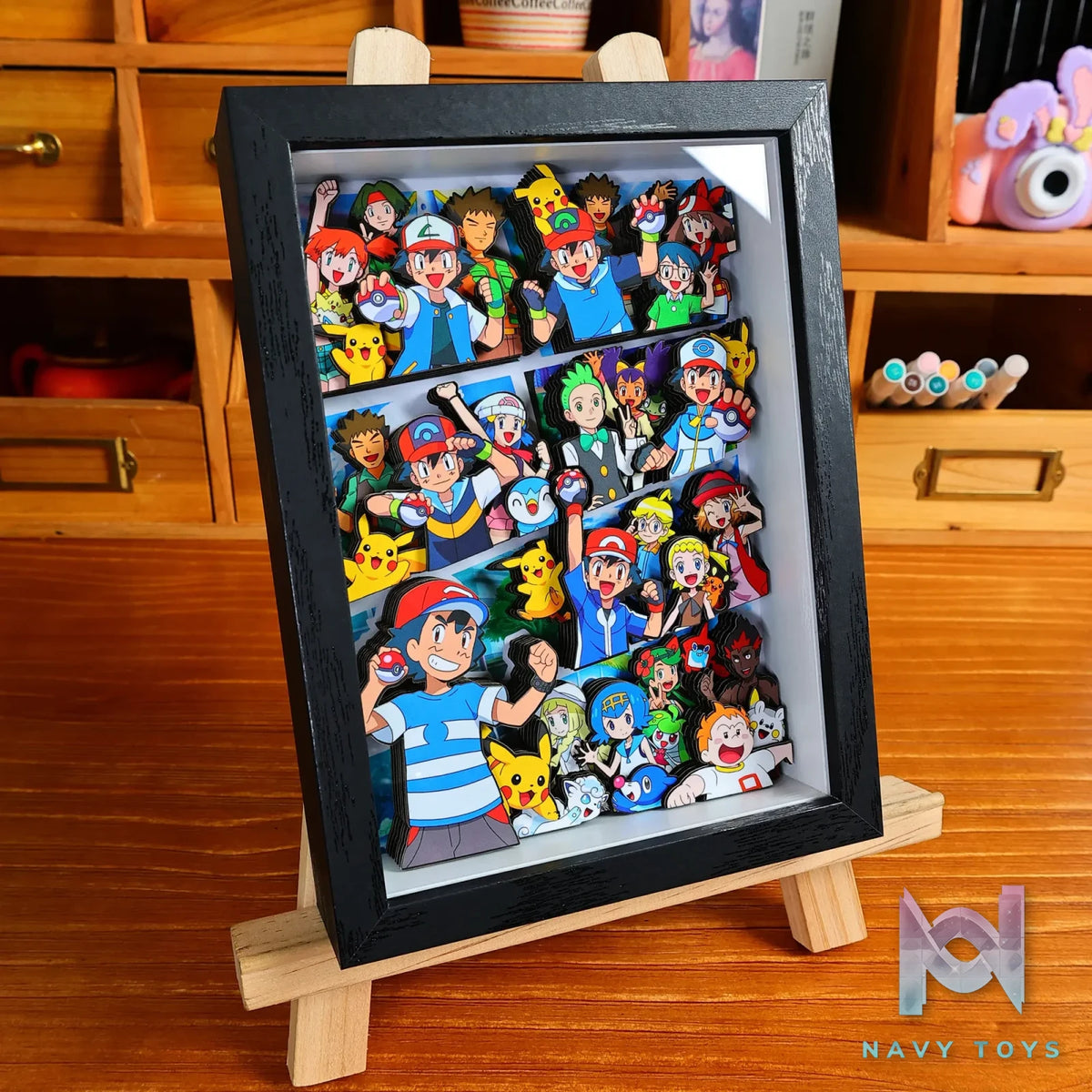 Yu Zhi Jiang Studio – Pokémon Multiple Characters 3D Decorative Painting Pokémon