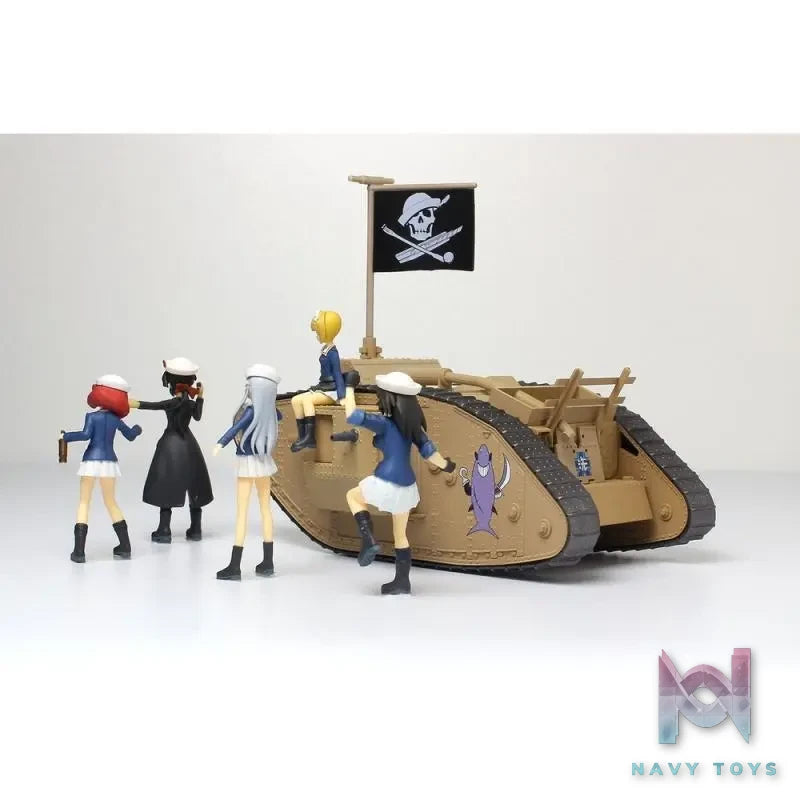 PLATZ – Girls und Panzer: Final Chapter 1/35 Chibi Scale with Crew Figures Mk.Ⅳ Tank (Licensed)