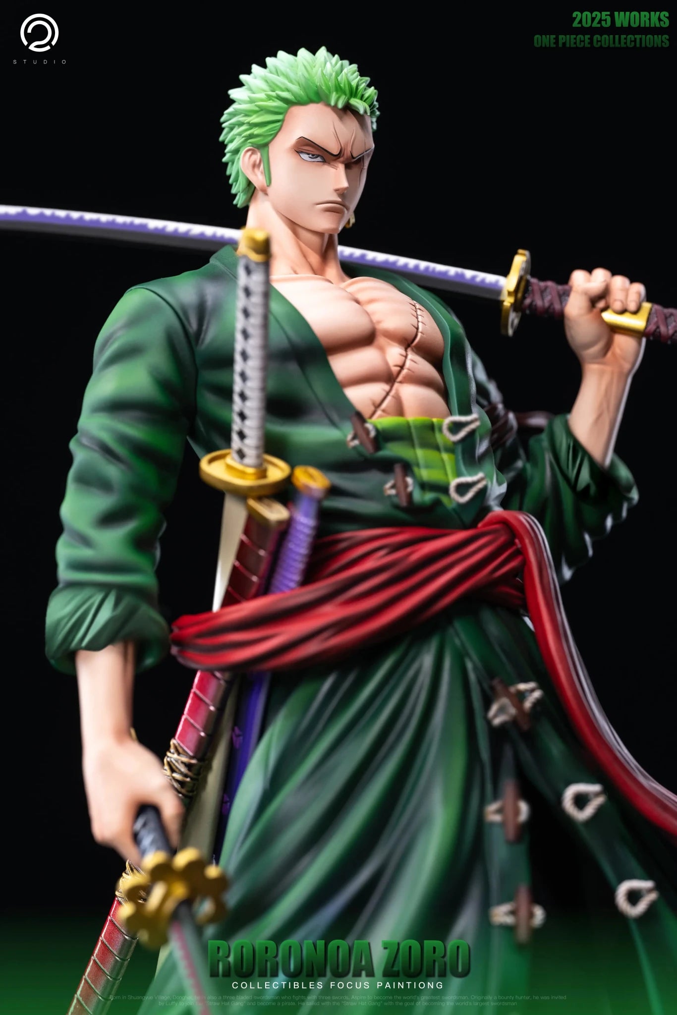 C2 Studio - One Piece Straw Hat Pirates Two Years Later 8 Zoro resin statue Navy Toys anime figure