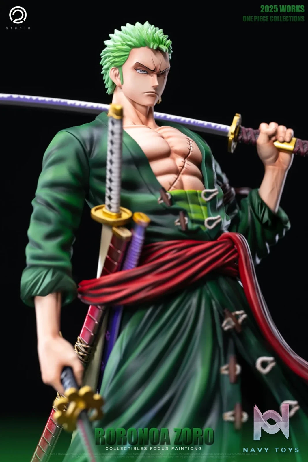 C2 Studio - One Piece Straw Hat Pirates Two Years Later 8 Zoro resin statue Navy Toys anime figure