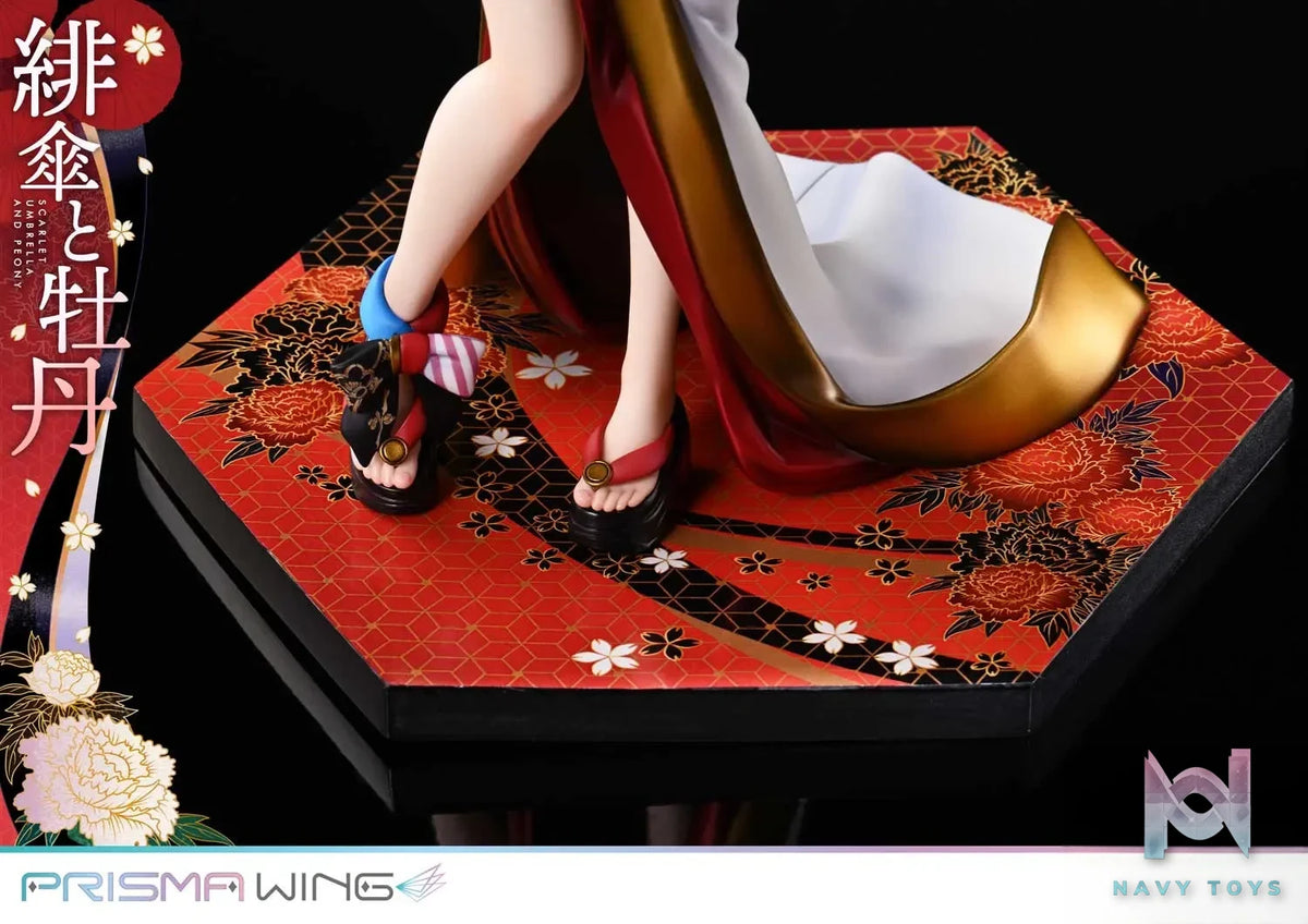 Prime 1 Studio & PRISMA WING Collection – fuzichoco original Illustration Scarlet Umbrella and Peony 1/7 Scale Pre-Painted Figure PWFZCC-01P PWFZCC-01PDX (Licensed)