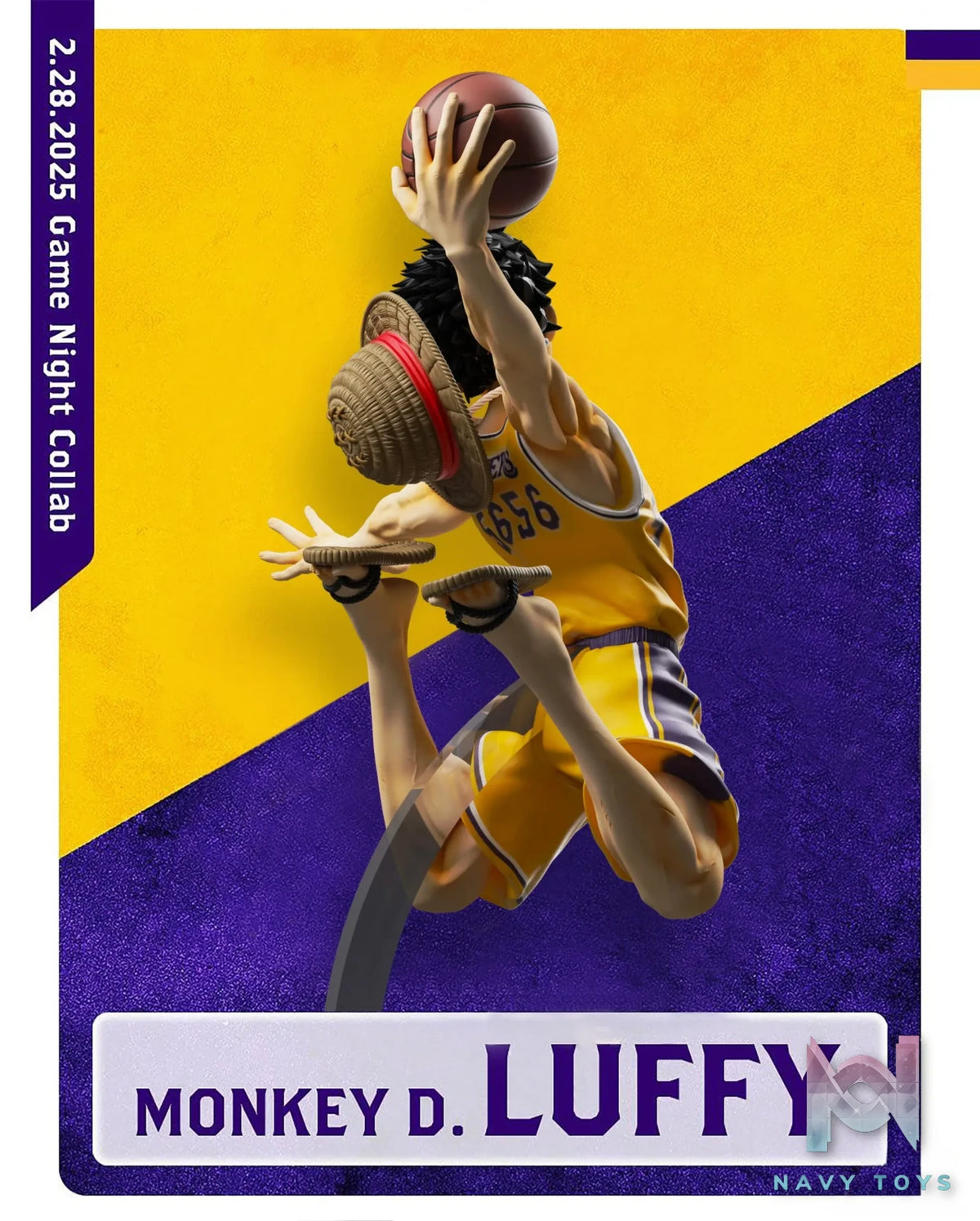 K9 Studio – One Piece Straw Hat Basketball Team 1/6 Monkey D. Luffy Full Body Statue