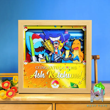 Yu Zhi Jiang Studio – Pokémon Multiple Characters Series #11 3D Decorative Painting Pokémon