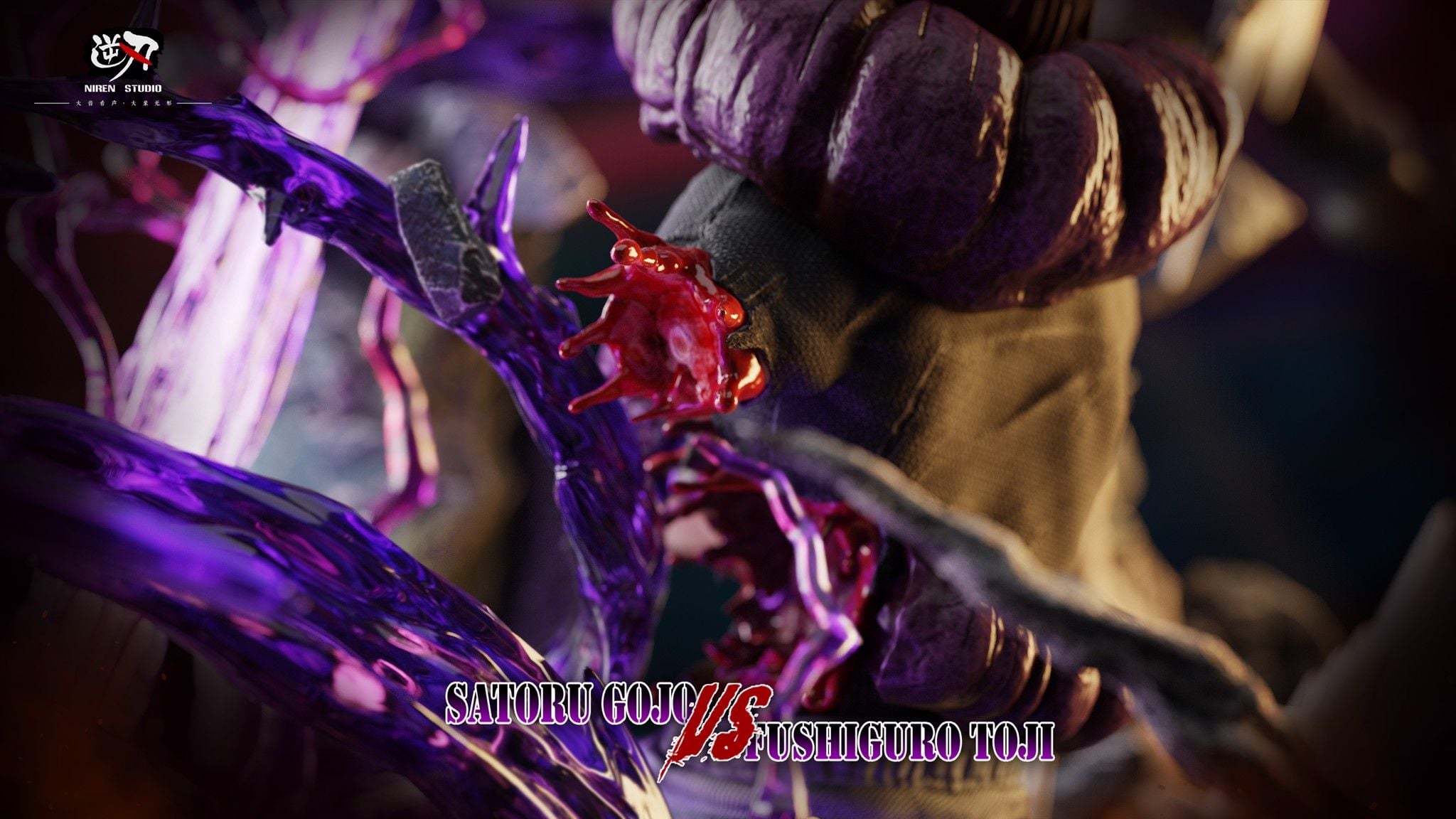 Gojo Satoru vs Toji Fushigiro - Jujutsu Kaisen - Niren Studio resin statue Niren Studio anime figure