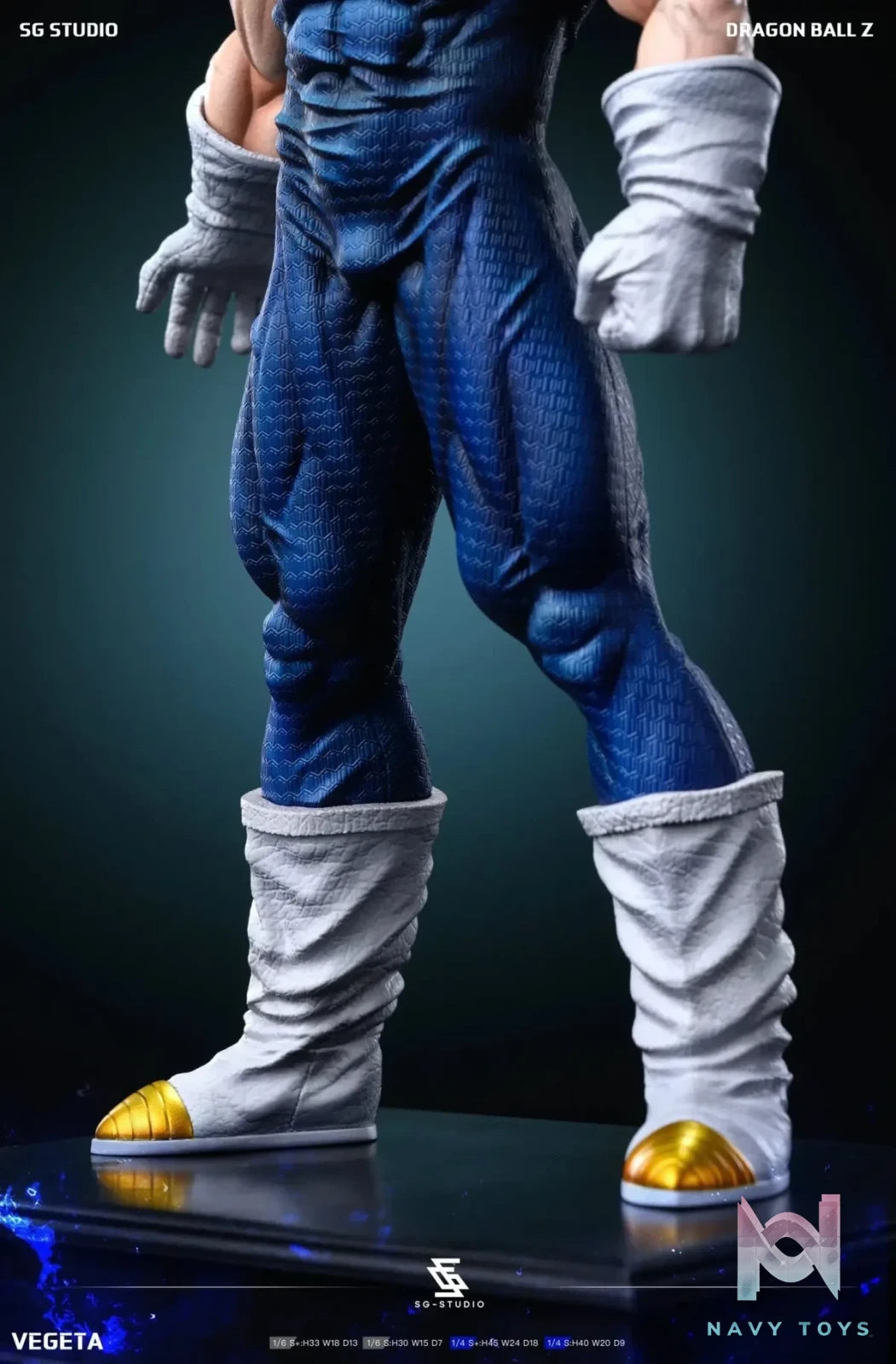 Sg Studio - Dragon Ball Majin Vegeta resin statue Navy Toys anime figure