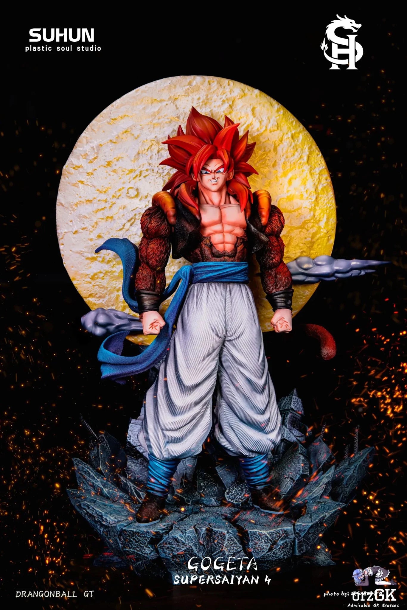 Plastic Soul Studio - Gogeta Super Saiyan 4 Dragon Ball resin statue Navy Toys anime figure