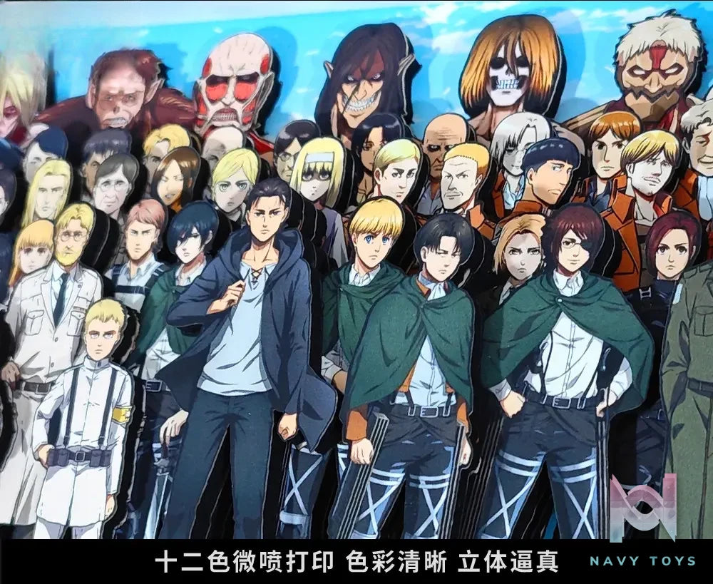 KALA HOME Studio – Attack on Titan Multiple Characters #07 Titan 3D Decorative Painting Attack on Titan