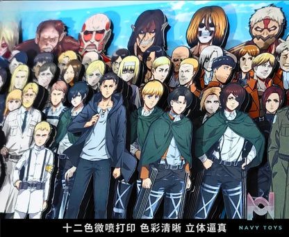 KALA HOME Studio – Attack on Titan Multiple Characters #07 Titan 3D Decorative Painting Attack on Titan